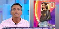 Leo Dias comenta sobre Bruna Marquezine em edição do 'Fofocalizando'.  Foto: Reprodução de 'Fofocalizando' (2019) / SBT / Estadão