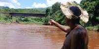 O rio Paraopeba: praticamente morto após a tragédia de Brumadinho  Foto: DW / Deutsche Welle