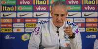 O t&eacute;cnico Tite em entrevista coletiva antes do amistoso contra o Panam&aacute;  Foto: Pedro Martins / MoWa Press