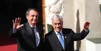 Jair Bolsonaro com o presidente do Chile, Sebastián Piñera  Foto: EPA / Ansa - Brasil