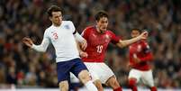 Patrik Schick em ação pela República Checa contra a Inglaterra, pelas Eliminatórias para a Eurocopa 2020  Foto: John Sibley / Reuters