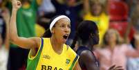 Janeth durante a final do basquete feminino, realizada na arena multiuso entre as equipes de Brasil e EUA nos Jogos Pan-Americanos de 2007  Foto: Jonne Roriz / Estad&atilde;o