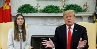 Trump se reúne com Fabiana Rosales, esposa do líder da oposição veneszuelana, Juan Guaidó
27/03/2019
REUTERS/Carlos Barria  Foto: Reuters