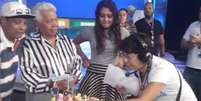 Roque comemora seu anivers&aacute;rio no SBT.  Foto: Instagram / @roquesbt / Estad&atilde;o