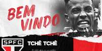 São Paulo anuncia a contratação de Tchê Tchê, homem de confiança de Cuca (Foto: São Paulo/Twitter/Reprodução)  Foto: LANCE!
