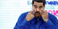 O presidente venezuelano, Nicolás Maduro, durante coletiva de imprensa em Caracas  Foto: Marco Bello / Reuters