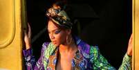 Beyonc&eacute; durante grava&ccedil;&atilde;o do clipe no Rio de Janeiro  Foto: F&Aacute;BIO MOTTA / Estad&atilde;o Conte&uacute;do