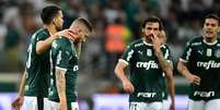 Jogadores do Palmeiras lamentam eliminação do Campeonato Paulista  Foto: Fernando Dantas / Gazeta Esportiva