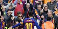 Messi tem bom desempenho contra equipes inglesas (Foto: AFP)  Foto: Lance!