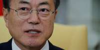 Presidente da Coreia do Sul, Moon Jae-in durante reuni&atilde;o na Casa Branca
11/04/2019 REUTERS/Carlos Barria   Foto: Reuters