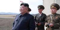 Líder norte-coreano Kim Jong-un supervisiona teste num local não revelado por Pyongyang  Foto: DW / Deutsche Welle