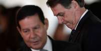 Presidente Jair Bolsonaro e vice-presidente Hamilton Mourão
28/03/2019
REUTERS/Ueslei Marcelino  Foto: Reuters