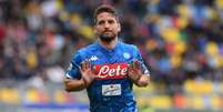 Mertens chegou aos 81 gols com a camisa do Napoli, mesmo número que Maradona (Foto: Reprodução)  Foto: Lance!