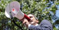 Guaidó discursa a manifestantes em Caracas 30/4/2019 REUTERS/Manaure Quintero   Foto: Reuters