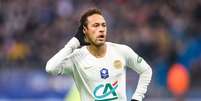 Neymar em campo pelo PSG na final da Copa da França  Foto: Federico Pestellini / Reuters