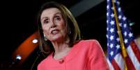 Presidente da Câmara dos Deputados dos EUA, Nancy Pelosi, durante entrevista coletiva em Washington
02/05/2019 REUTERS/Yuri Gripas  Foto: Reuters