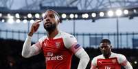 Alexandre Lacazette, do Arsenal, comemora gol marcado contra o Valencia pela Liga Europa
02/05/2019 Action Images via Reuters/Paul Childs   Foto: Reuters