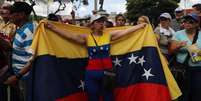 Marcha contra Nicolás Maduro em Caracas  Foto: EPA / Ansa - Brasil