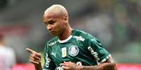 O atacante Deyverson marcou o gol do Palmeiras na vitória contra o Internacional por 1 a 0, no Allianz Parque, pelo Campeonato Brasileiro  Foto: FERNANDO DANTAS / Gazeta Press