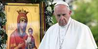 Papa Francisco durante visita à Bulgária  Foto: ANSA / Ansa
