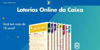 Saiba como apostar na Mega-Sena pela internet  Foto: Reprodução de site das Loterias da Caixa / Estadão