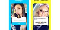 Yolo permite que usuários de Snapchat permitam que mensagens anônimas sejam enviadas a eles  Foto: Reprodução/Popshow / BBC News Brasil