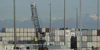 Contêineres no porto de Tacoma, nos Estados Unidos  Foto: DW / Deutsche Welle