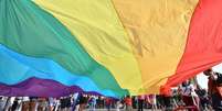Parada do orgulho LGBT em Roma, na Itália  Foto: ANSA / Ansa - Brasil
