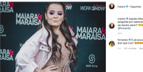 Dupla de Maraisa, Maiara brincou com o namorado, Fernando Zor, em foto  Foto: Reprodu&ccedil;&atilde;o, Instagram Maiara / PurePeople