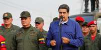 Maduro, em cerimônia em base militar em Maracay, Venezuela 17/5/2019 Palácio Miraflores/via REUTERS   Foto: Reuters