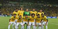 Seleção Brasileira antes da final da Copa das Confederações de 2013, no Maracanã  Foto: Nilton Fukuda / Estadão