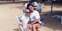 Sommai e o marido quando se conheceram em Pattaya há quase 30 anos  Foto: Niels Molbæk / BBC News Brasil