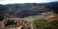 A barragem da mina de Gongo Soco  Foto: Reuters / BBC News Brasil