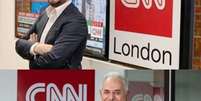Evaristo Costa e William Waack serão apresentadores da CNN Brasil.  Foto: CNN Brasil/Divulgação / Estadão Conteúdo