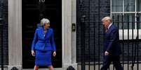 Presidente dos EUA, Donald Trump, e premiê do Reino Unido, Theresa May
04/06/2019
REUTERS/Peter Nicholls  Foto: Reuters