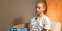 Najila falou pela primeira vez sobre o caso em entrevista ao SBT Brasil  Foto: Reprodução