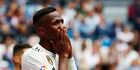 Vin&iacute;cius Jr durante partida do Real Madrid contra o Betis pelo Campeonato Espanhol  Foto: Juan Medina / Reuters