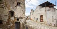 Casas no centro histórico de Grottole, no extremo-sul da Itália  Foto: ANSA / Ansa - Brasil