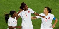 Kadeisha Buchanan comemora gol do Canadá  Foto: Eric Gaillard / Reuters