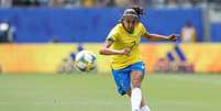 Andressa Alves durante jogo da Seleção Brasileira contra a Jamaica  Foto: Rener Pinheiro / MoWa Press