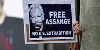 Protesto em Sydney, na Austr&aacute;lia, pede liberta&ccedil;&atilde;o de Assange  Foto: EPA / Ansa