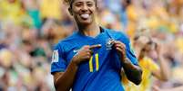 Cristiane comemora gol do Brasil  Foto: Jean-Paul Pelissier / Reuters