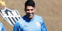 Suárez já treinou em BH com o Uruguai, visando preparação para o duelo com o Equador , domingo, 16 de junho, no Mineirão- (Associação Uruguaia de Futebol/Divulgação)  Foto: Lance!