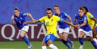 Marta durante partida da seleção brasileira contra a Itália pela Copa do Mundo de futebol feminino
18/06/2019 REUTERS/Phil Noble  Foto: Reuters