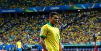 Tiago Silva, do Brasil, em lance da partida contra a Venezuela, válida pela 2ª rodada do grupo A da Copa América 2019, realizada na Arena Fonte Nova, em Salvador (BA), nesta terça- feira (18).  Foto: ENIO LUIS DE OLIVEIRA SANTOS/AM PRESS & IMAGES / Estadão Conteúdo