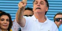 O Presidente da República Jair Bolsonaro ao lado de liderancas religiosas participam do maior evento evangélico do país, a Marcha Para Jesus que chega neste ano à sua 27ª edição  Foto: PAULO GUERETA/AGÊNCIA O DIA / Estadão Conteúdo