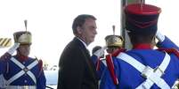 O presidente Jair Bolsonaro deixa almoço com o ministro da Defesa, general Fernando Azevedo e Silva, na sexta, 21.  Foto: Antonio Cruz / Agência Brasil / Estadão Conteúdo