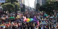 Esta foi a 23ª edição da Parada do Orgulho LGBT de São Paulo  Foto: DW / Deutsche Welle