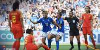 Giacinti e Galli marcaram os gols da Itália na partida (Reprodução)  Foto: LANCE!