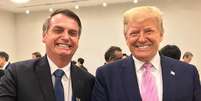 Bolsonaro e Trump posam para foto no G20 de Osaka  Foto: Divulgação / Ansa